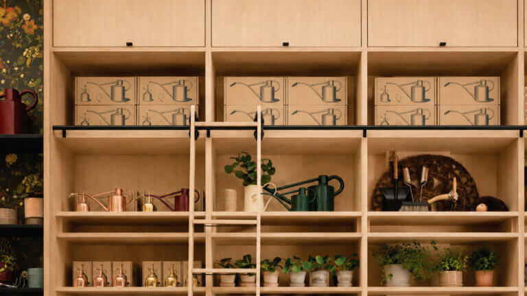 Premium retail packaging design for Haws Watering Cans by Together Design London