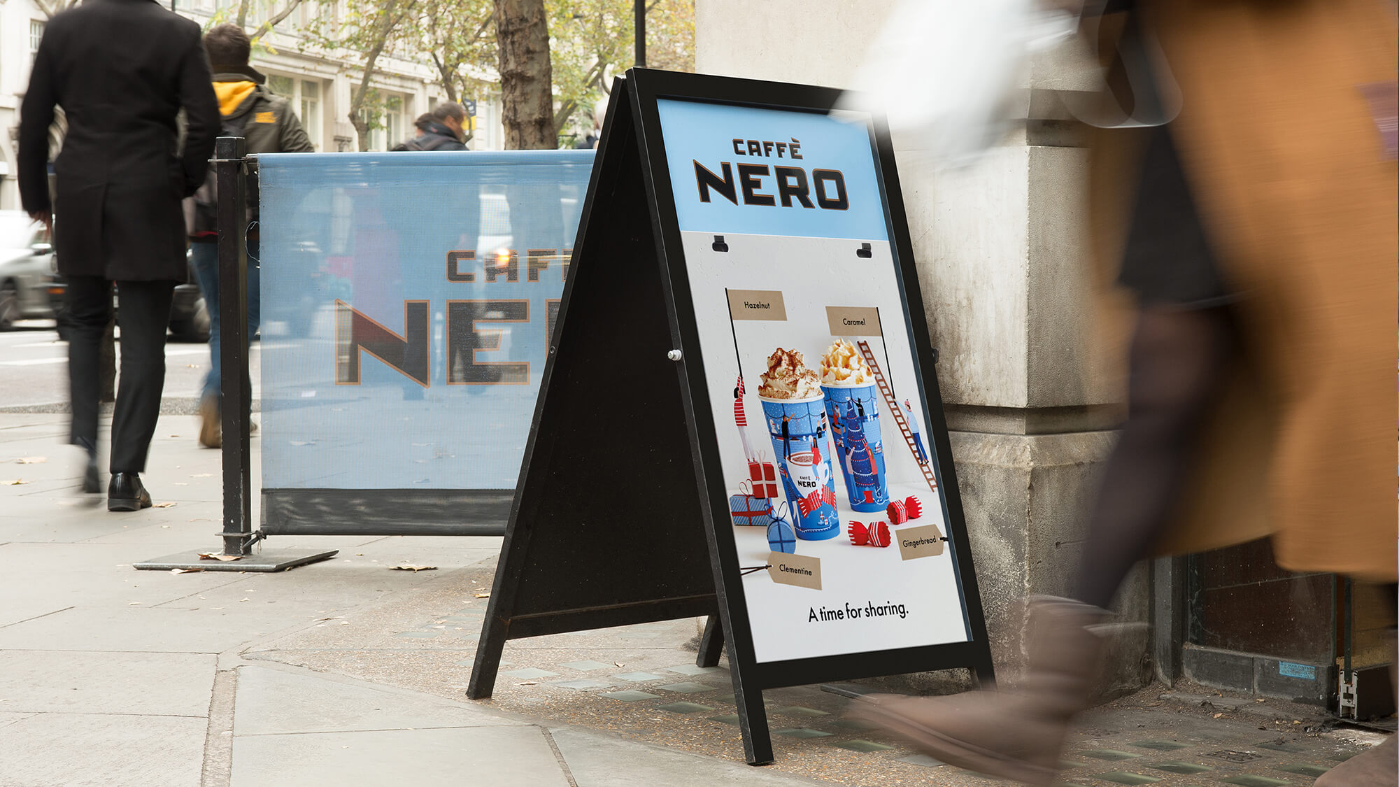 Caffè Nero coffee packaging and campaign design by Together Design London