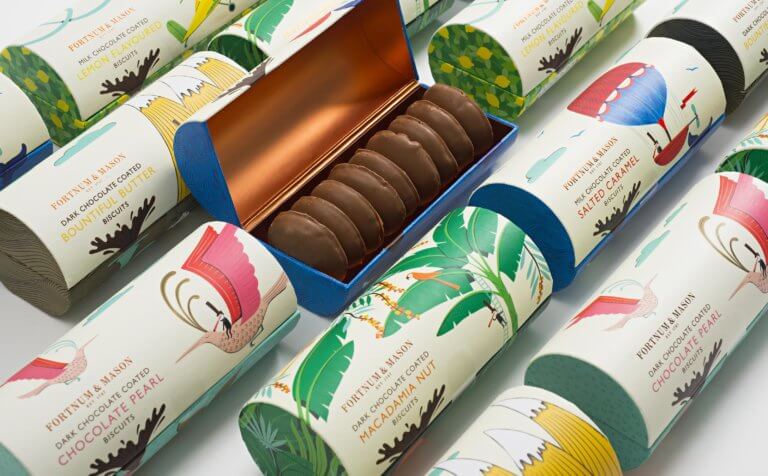 Together Design Fortnum and Mason Chocolate Biscuits Food Packaging