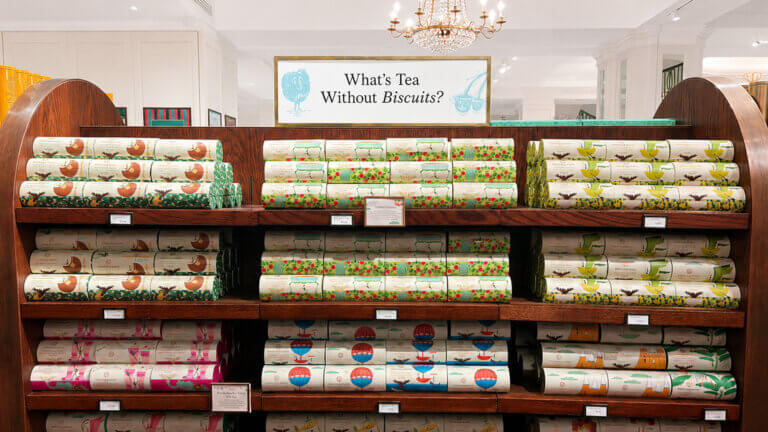 Luxury packaging design for Fortnum & Mason Chocolate Coated Biscuits by Together Design London