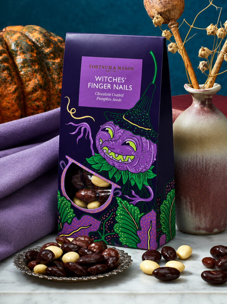Luxury packaging design for Fortnum & Mason Halloween Range by Together Design London