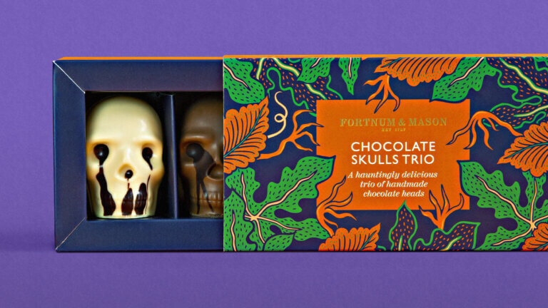 Luxury packaging design for Fortnum & Mason Halloween Range by Together Design London
