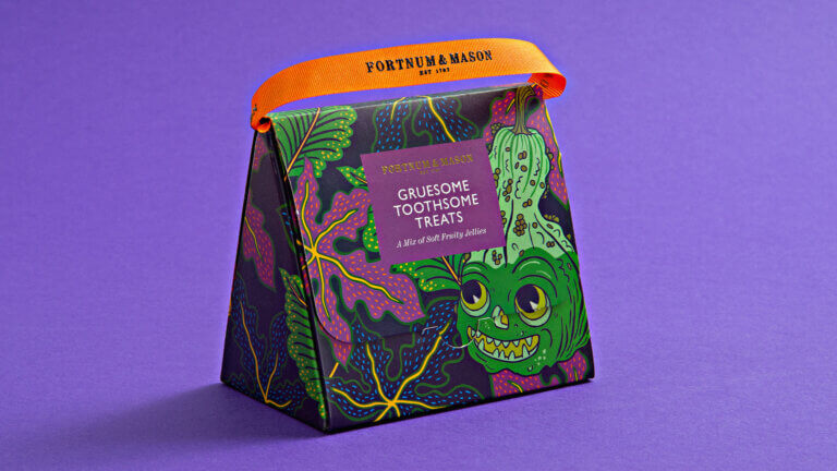 Luxury packaging design for Fortnum & Mason Halloween Range by Together Design London