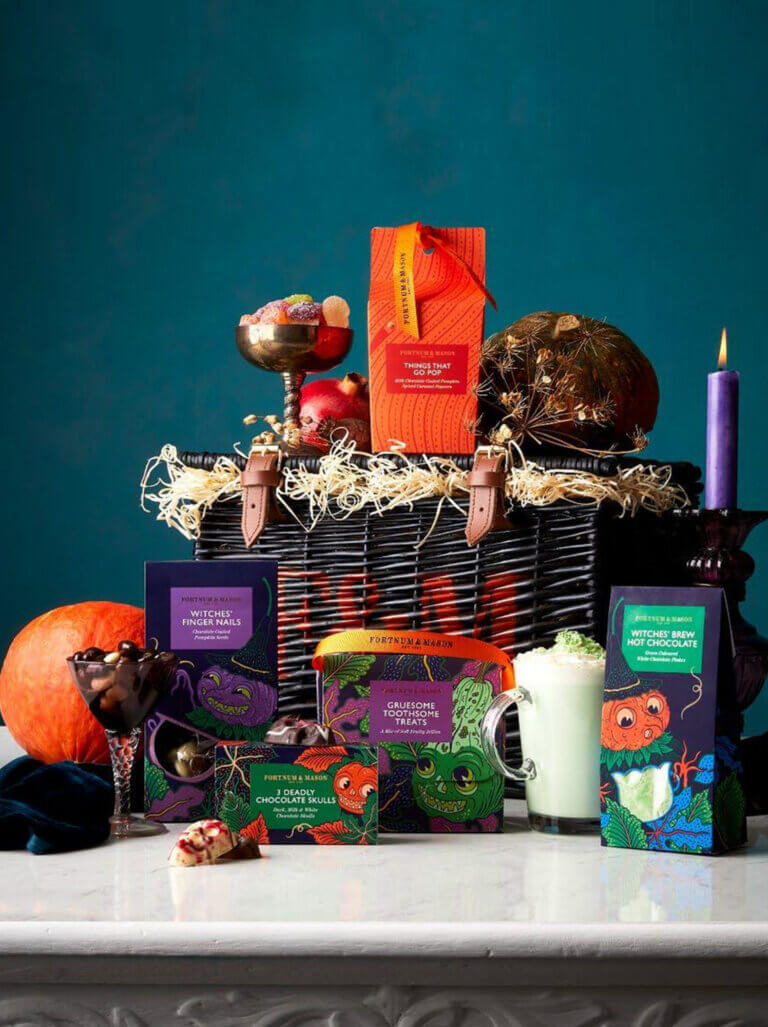 Luxury packaging design for Fortnum & Mason Halloween Range by Together Design London