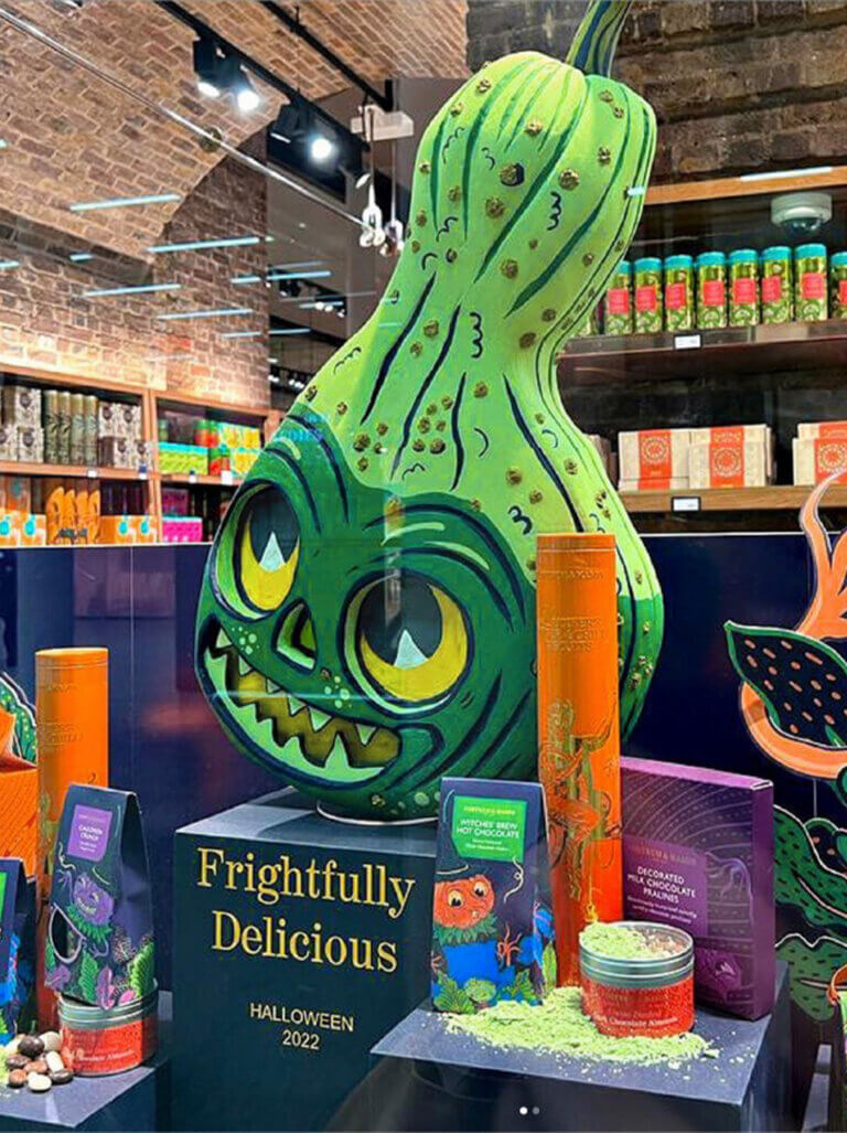 Luxury packaging design for Fortnum & Mason Halloween Range by Together Design London