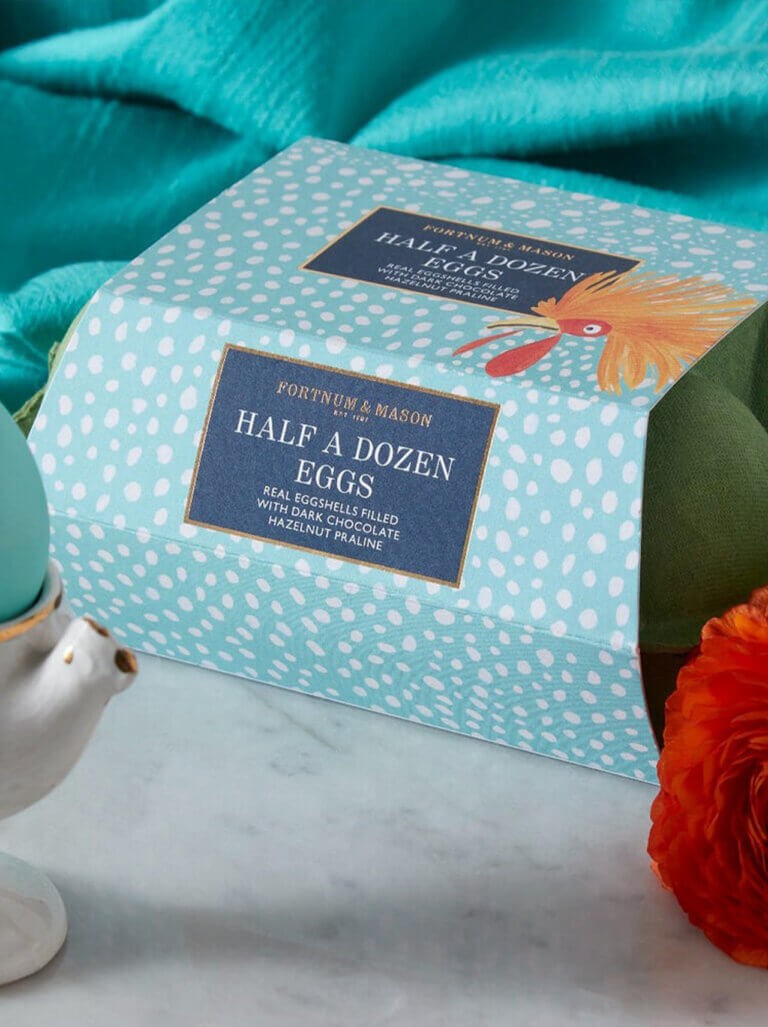 Luxury packaging design for Fortnum & Mason Easter Range by Together Design London