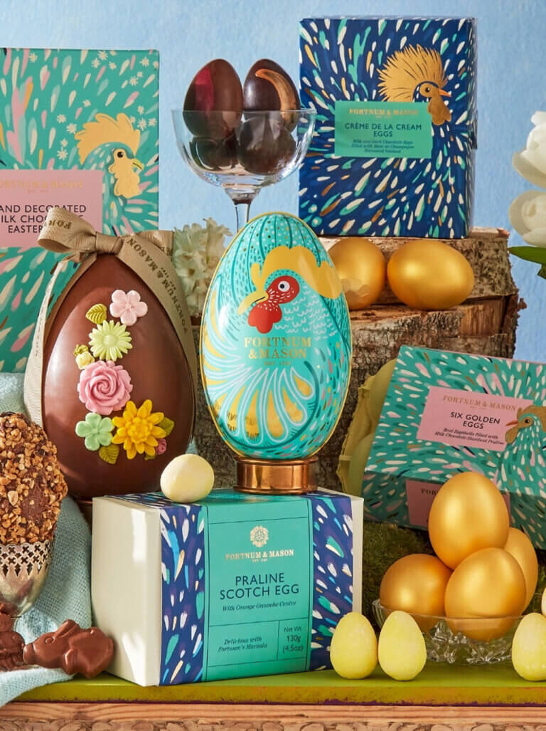 Luxury packaging design for Fortnum & Mason Easter Range by Together Design London