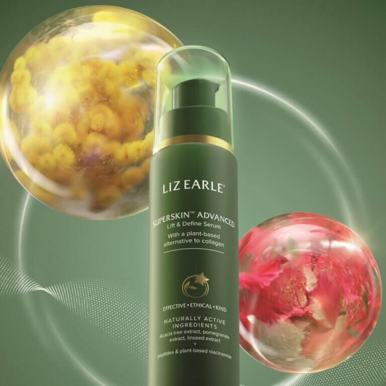 Liz Earle premium skincare branding and packaging design by Together Design London