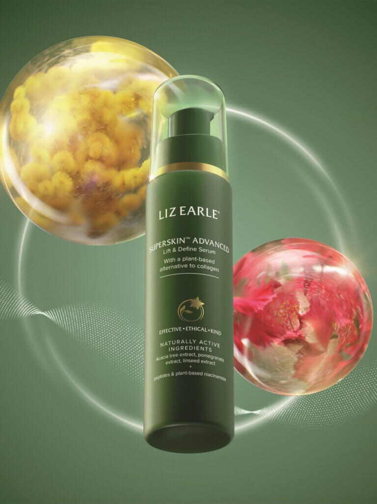 Liz Earle premium skincare branding and packaging design by Together Design London