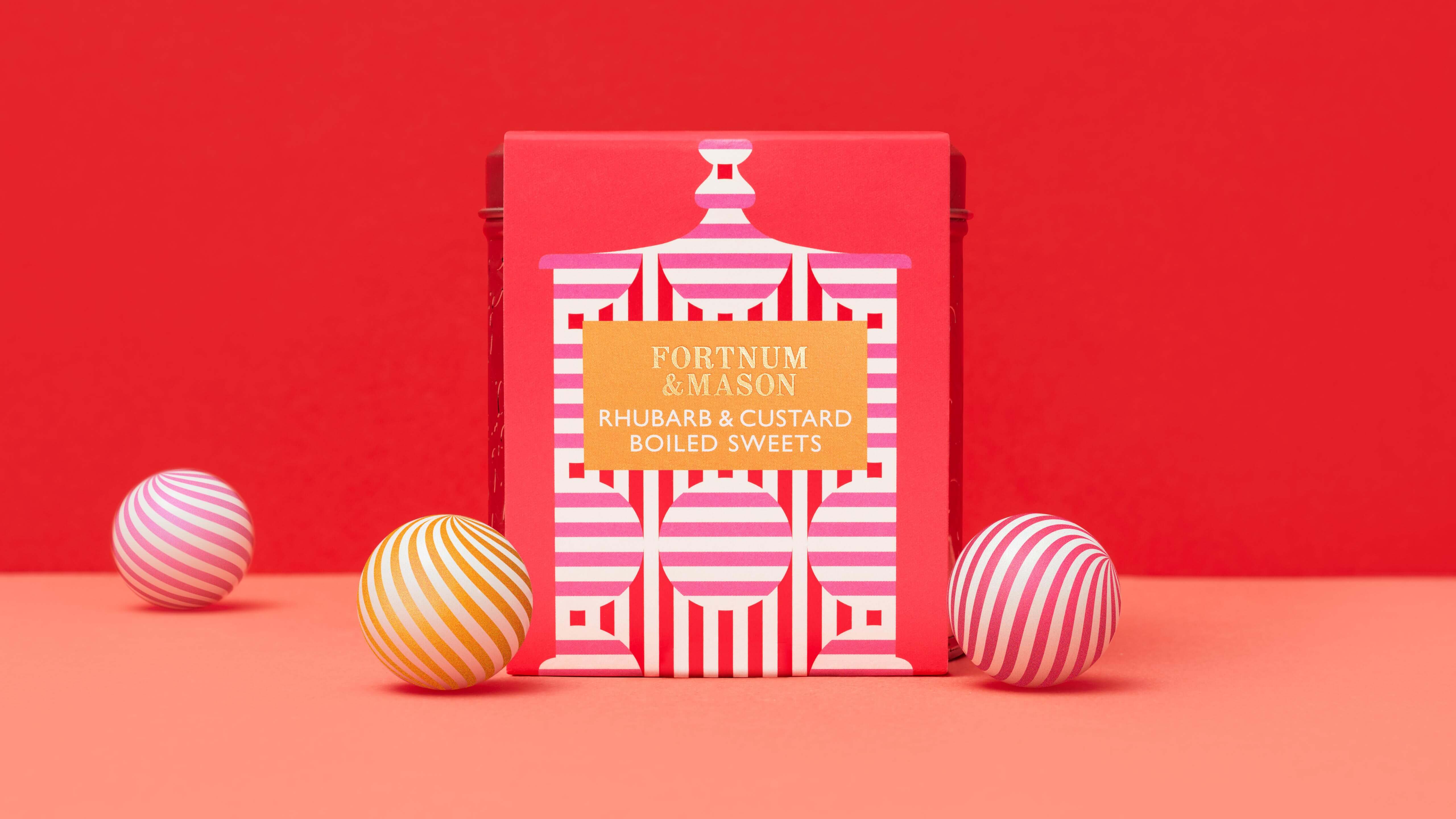 Luxury packaging design for Fortnum & Mason Boiled Sweets Confectionary by Together Design London