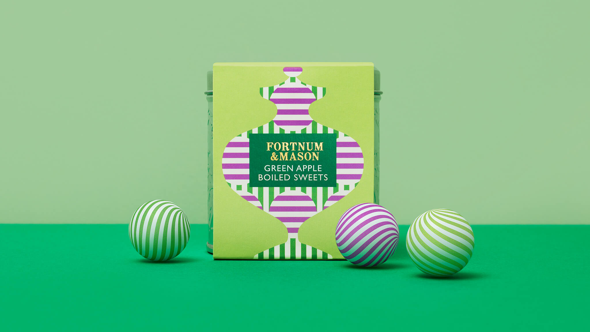 Luxury packaging design for Fortnum & Mason Boiled Sweets Confectionary by Together Design London