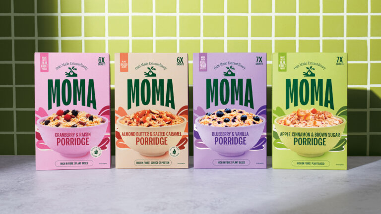 Moma Foods Rebrand and Packaging Design by Together Design London