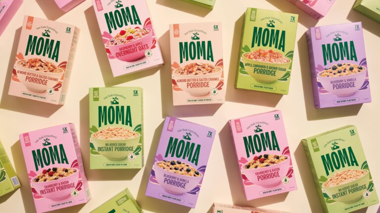 Moma Foods Rebrand and Packaging Design by Together Design London