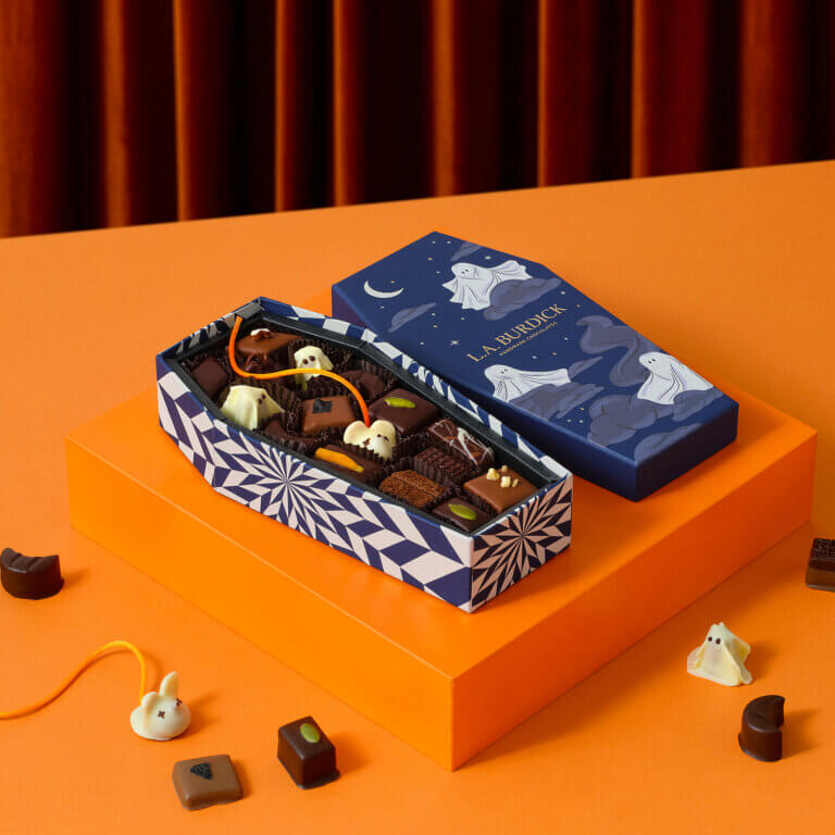 L.A. Burdick Halloween Packaging design by Together Design London