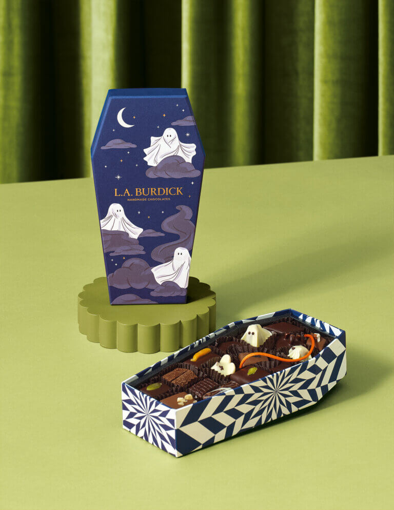 L.A. Burdick Halloween Packaging design by Together Design London