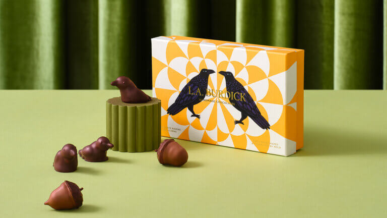 L.A. Burdick Halloween Packaging design by Together Design London